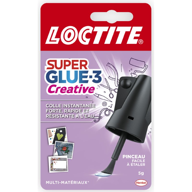 LOCTITE sekundenlijm Super Glue-3 Creative, met penseel, transparant, 5 g